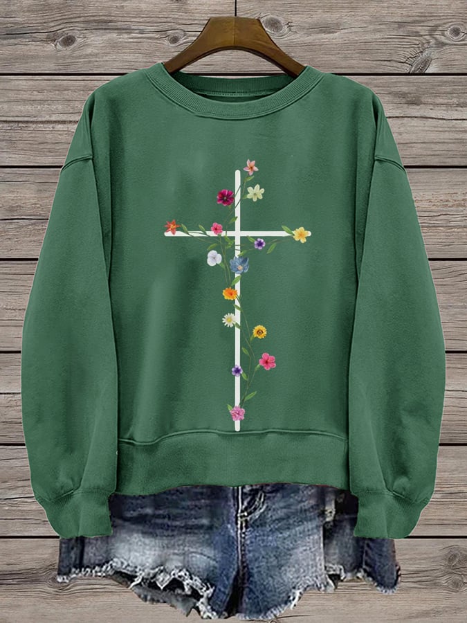 Women's Faith Printed Sweatshirt