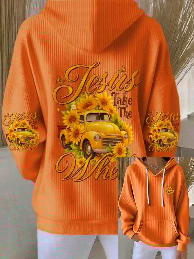 Women's Jesus Faith Graphic Print Hoodie