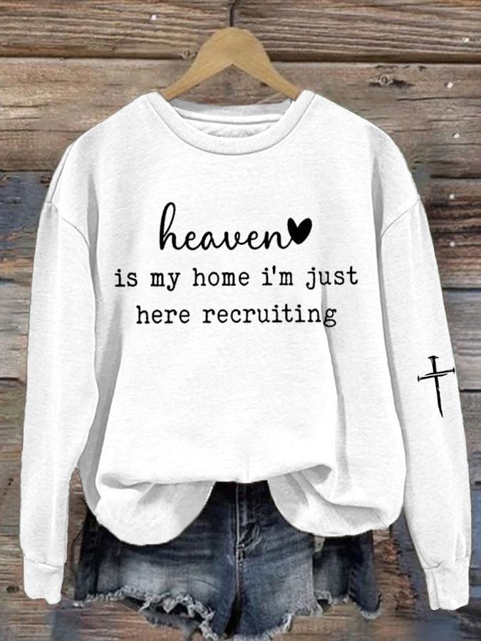 Women'S Faith Print Sweatshirt