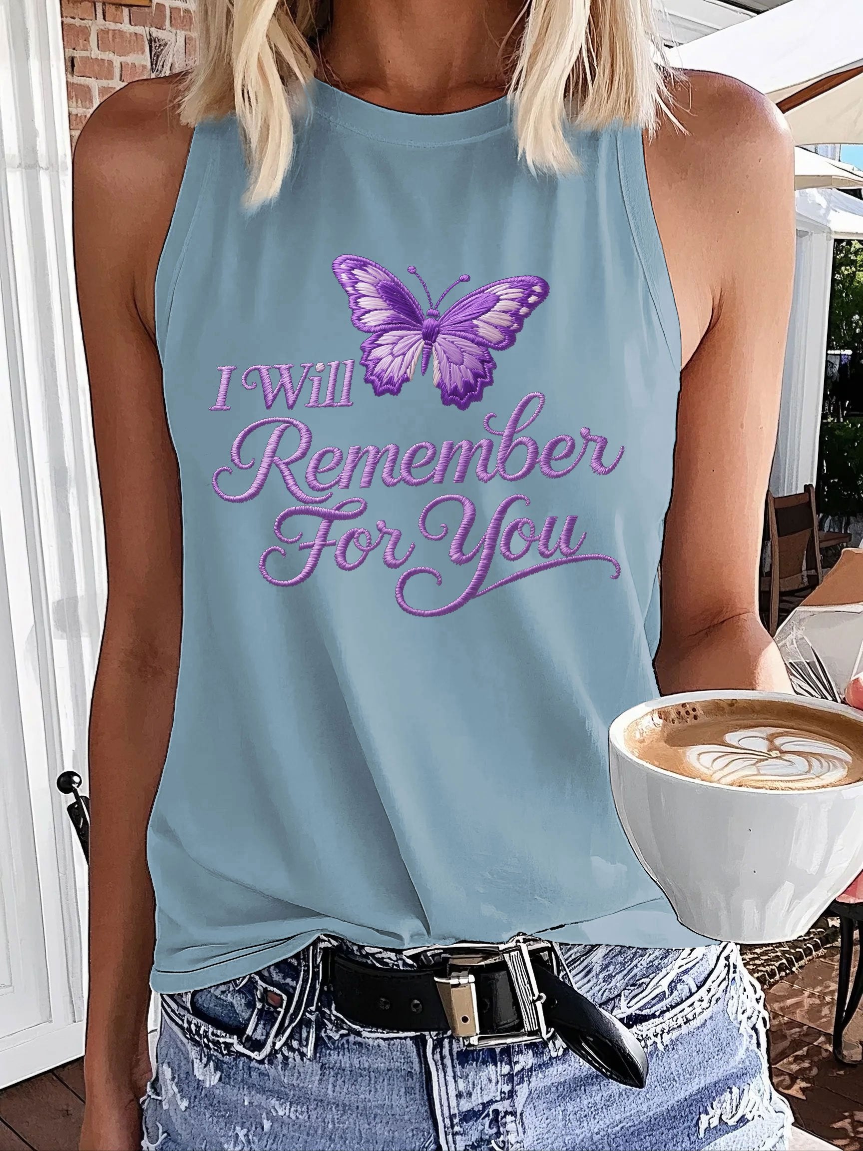 Women's Alzheimer's Knitted Print Vest
