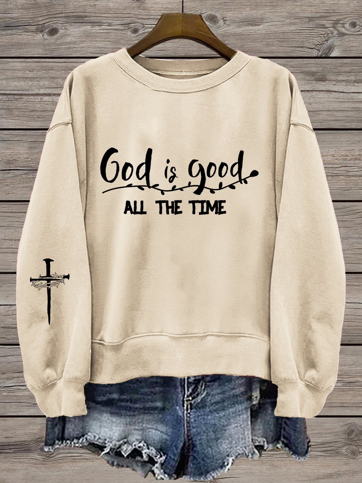 Women's Faith  Round Neck Sweatshirt