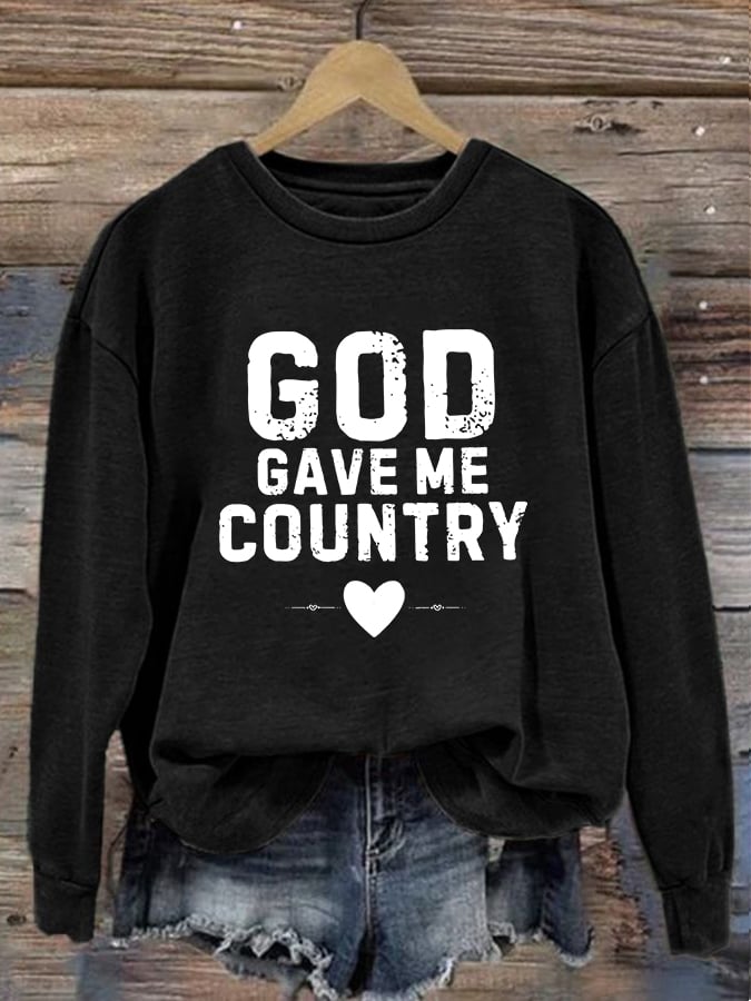 Women'S Casual Faith Print Sweatshirt