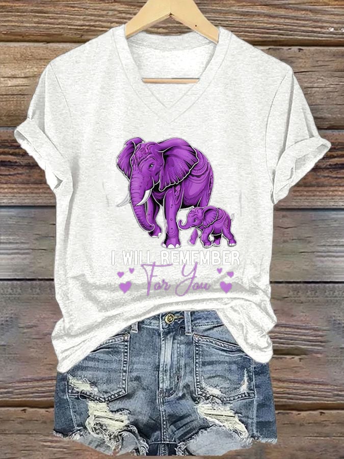 I Will Remember For You Alzheimers Awareness Alzheimers T Shirt