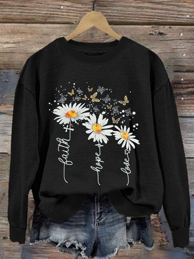 Women's Faith Print Sweatshirt