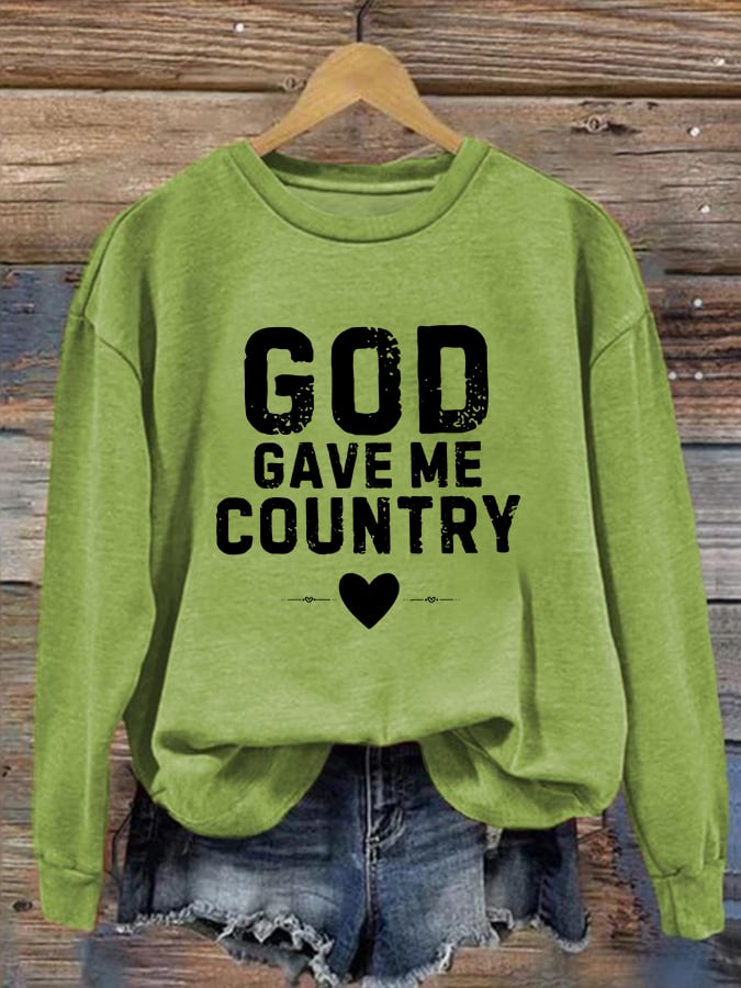 Women'S Casual Faith Print Sweatshirt