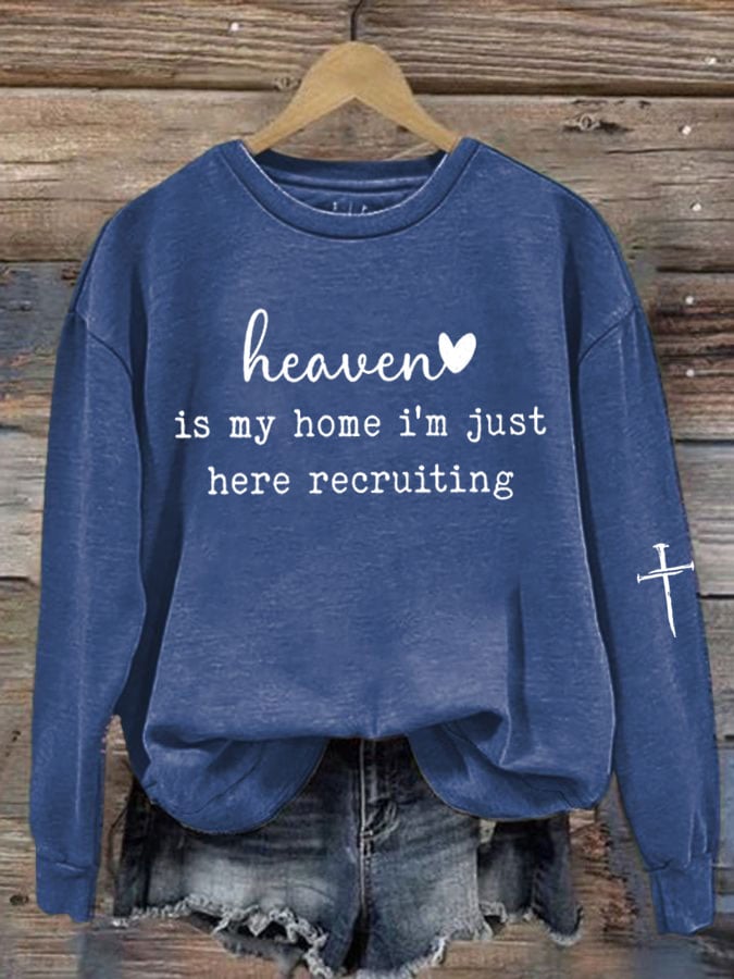 Women'S Faith Print Sweatshirt