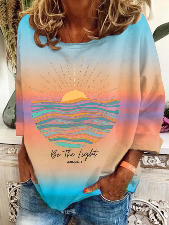 Women's Be The Light Crew Neck Sweatshirt