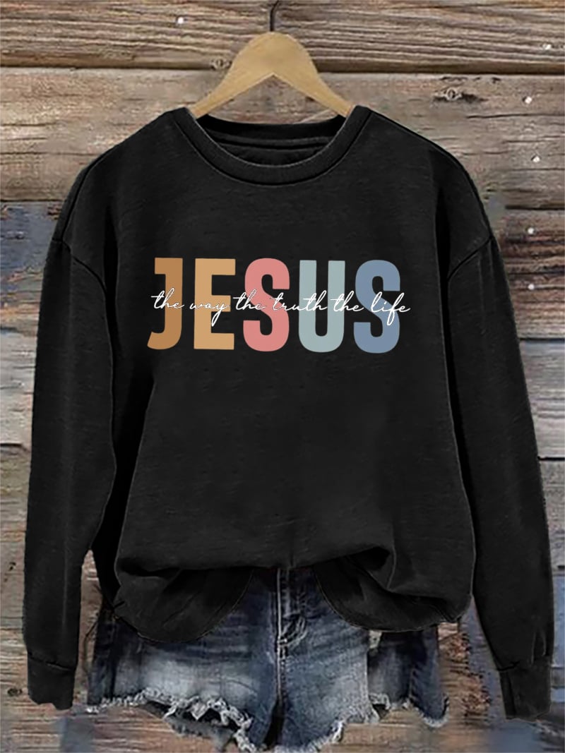 Women's Casual Three Truths Faith Sweatshirt