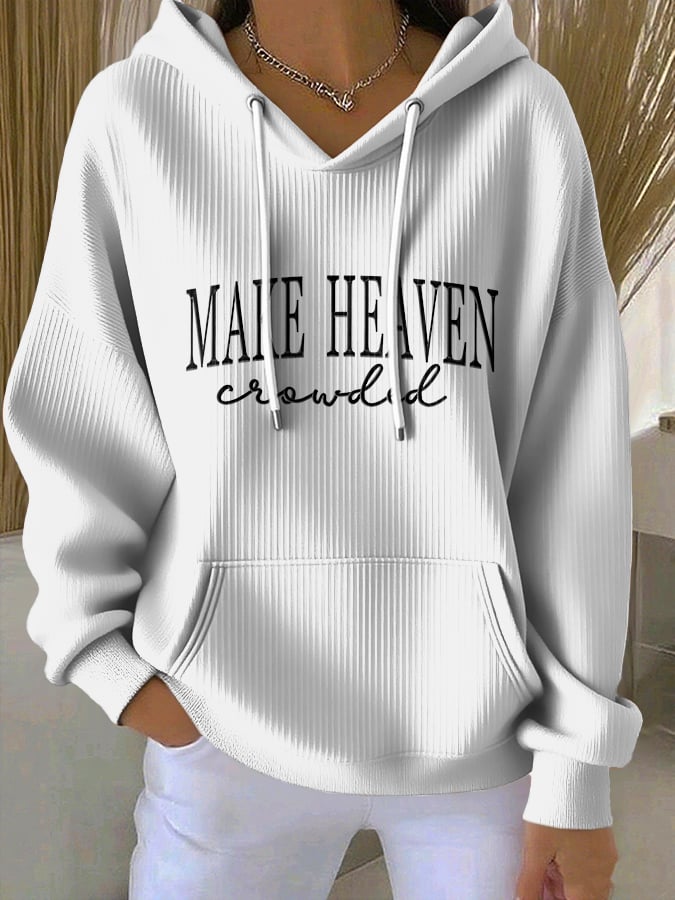 Women'S Casual Faith Print Sweatshirt
