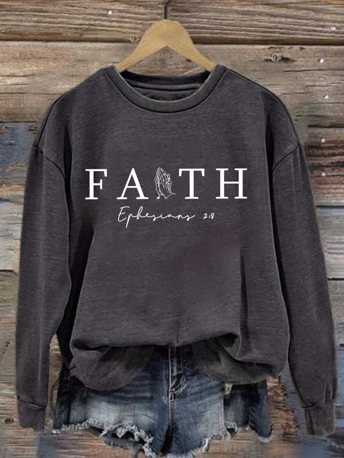 Women's Faith Print Sweatshirt