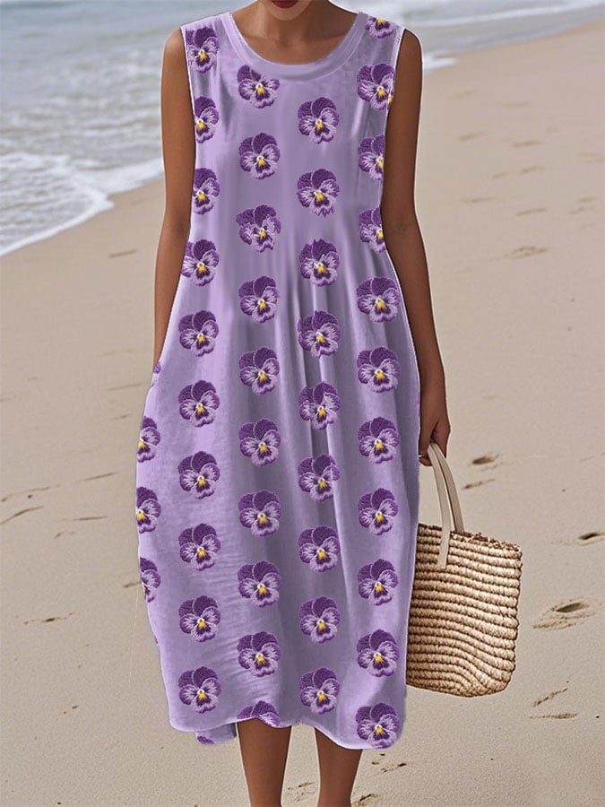 Women's Forest Sleeveless Dress