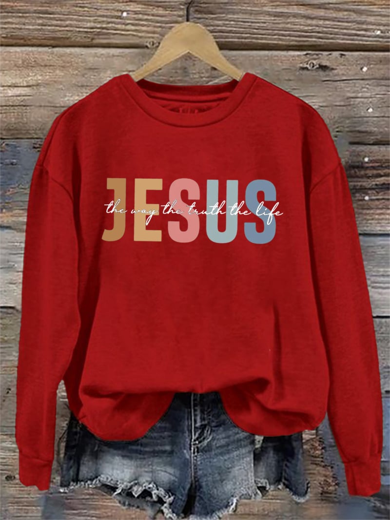 Women's Casual Three Truths Faith Sweatshirt