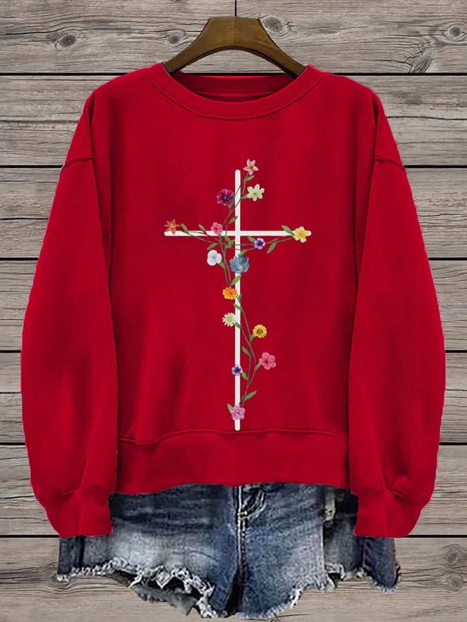 Women's Faith Printed Sweatshirt