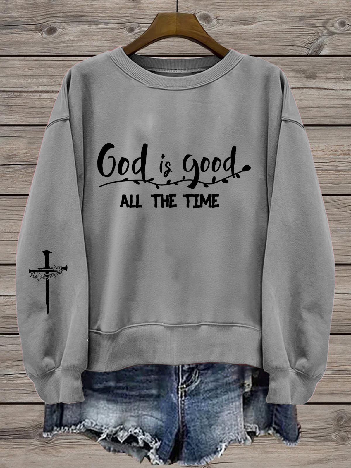 Women's Faith  Round Neck Sweatshirt