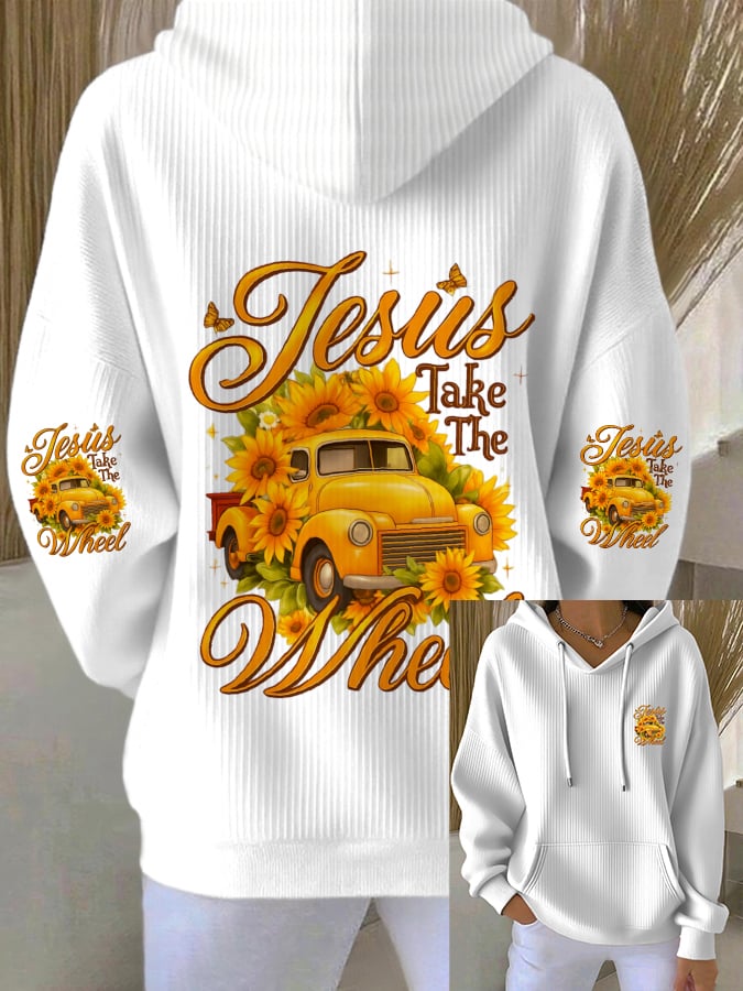 Women's Jesus Faith Graphic Print Hoodie