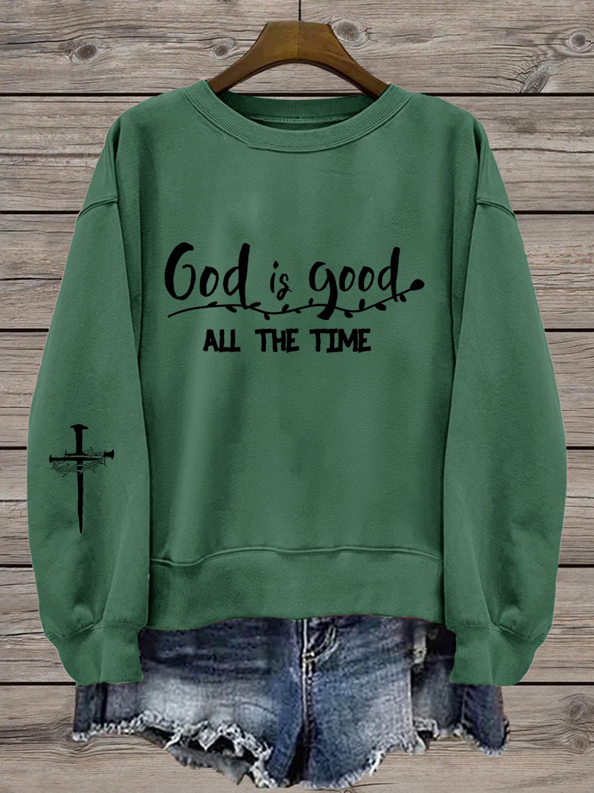 Women's Faith  Round Neck Sweatshirt