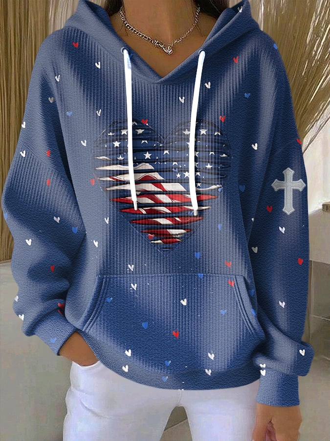 Women's Faith Casual Hooded Sweatshirt