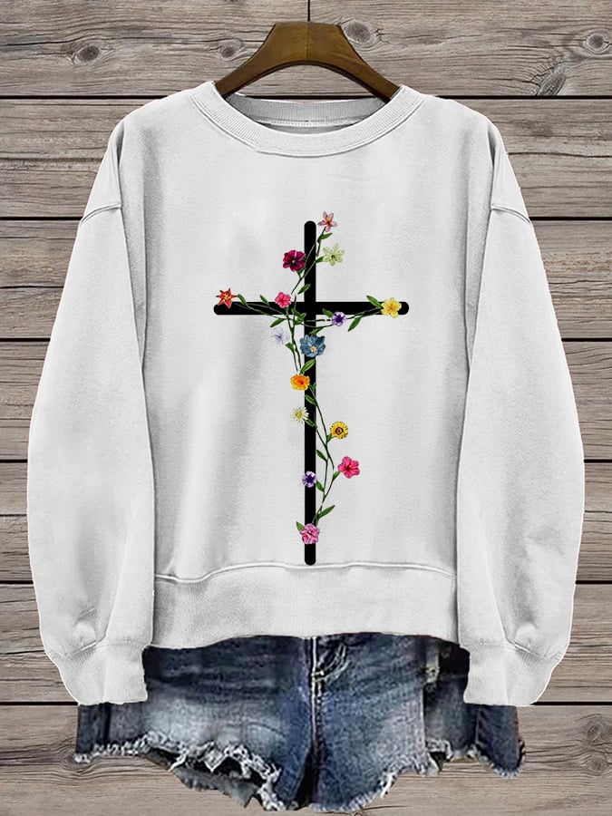 Women's Faith Printed Sweatshirt