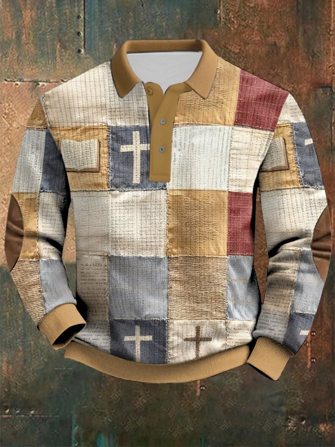 Men's Faith Print Casual Sweatshirt