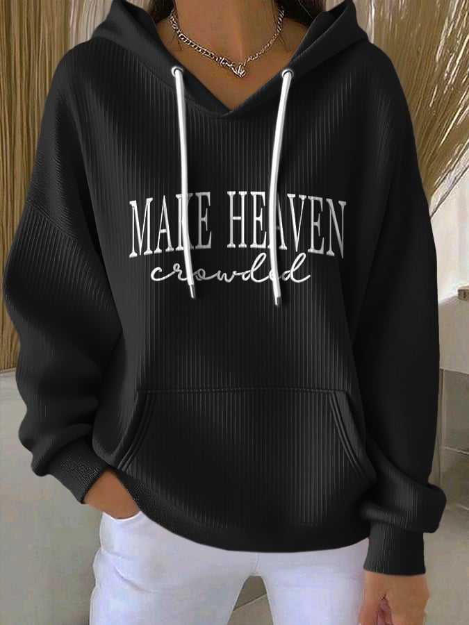 Women'S Casual Faith Print Sweatshirt