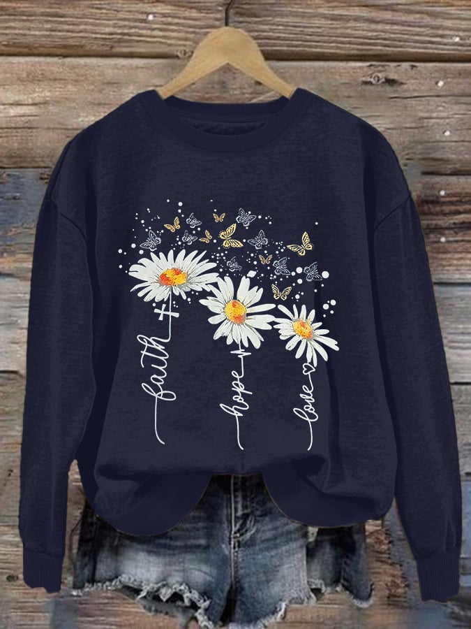 Women's Faith Print Sweatshirt