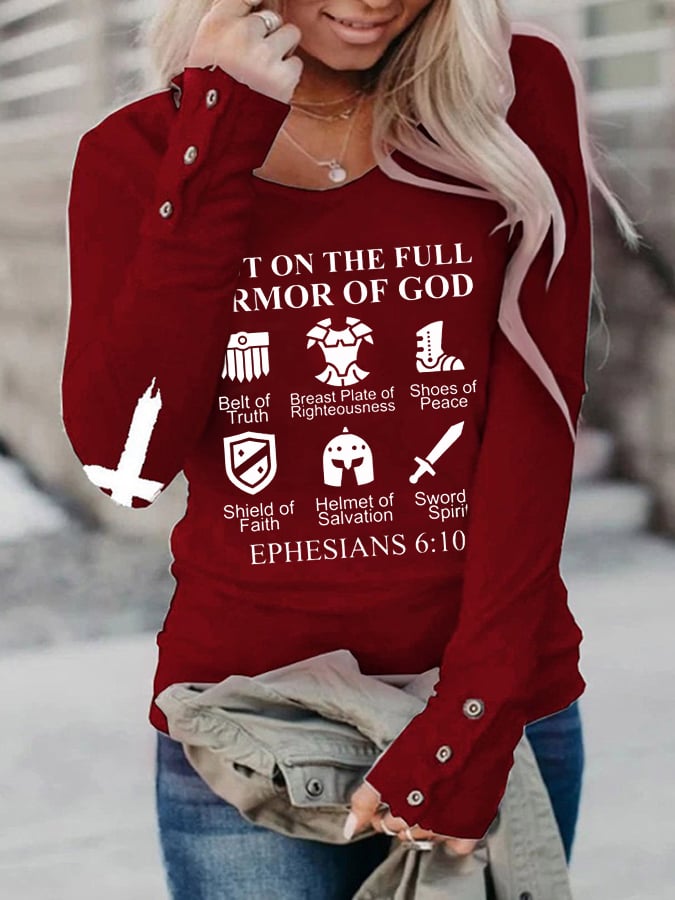 Women's Put on The Full Armor of God T-shirt