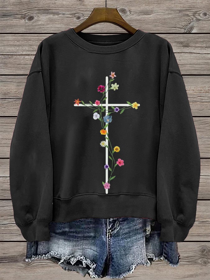 Women's Faith Printed Sweatshirt