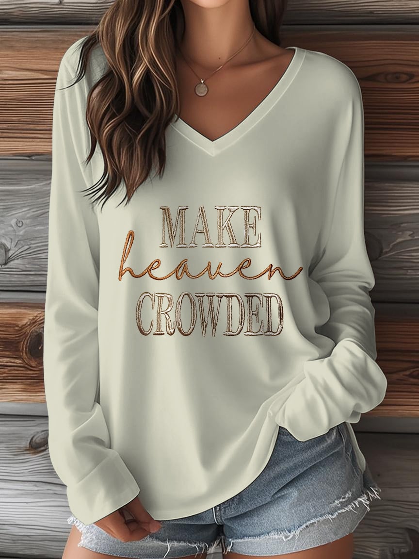 Women'S Casual Faith Long Sleeve T-Shirt