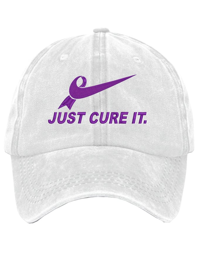 Unisex Just Cure It Alzheimer's disease Print Baseball Cap