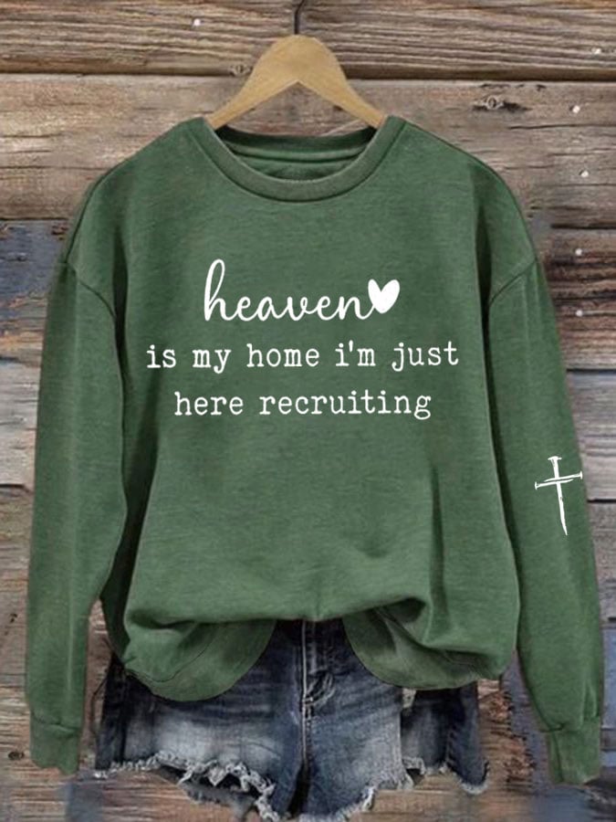 Women'S Faith Print Sweatshirt