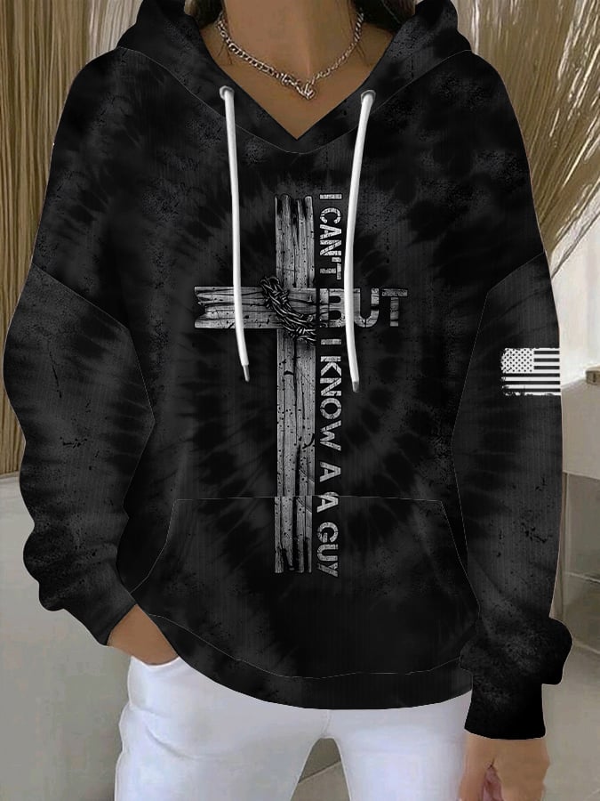 Women's  I Can't, But I Know A Guy Print Sweatshirt