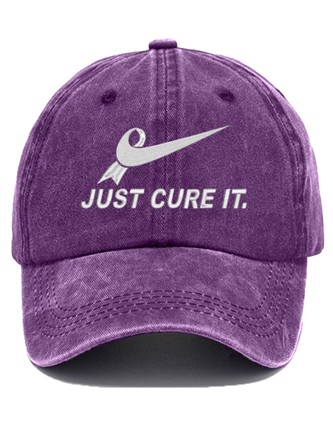 Unisex Just Cure It Alzheimer's disease Print Baseball Cap
