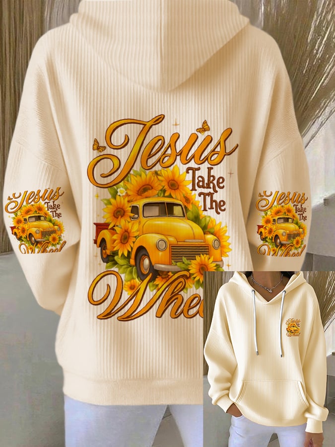 Women's Jesus Faith Graphic Print Hoodie