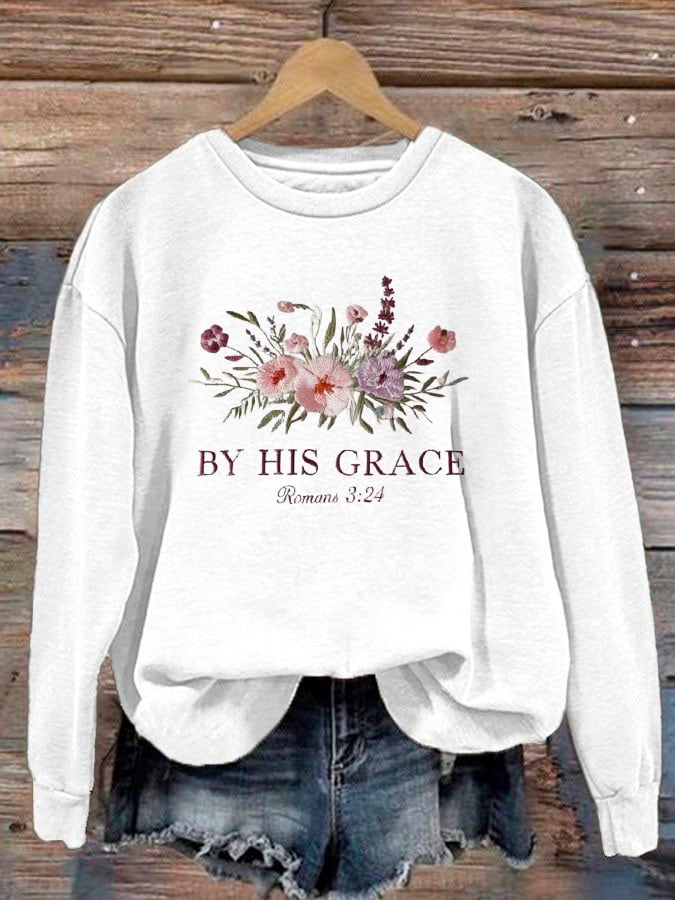 Women's By His Grace Sweatshirt