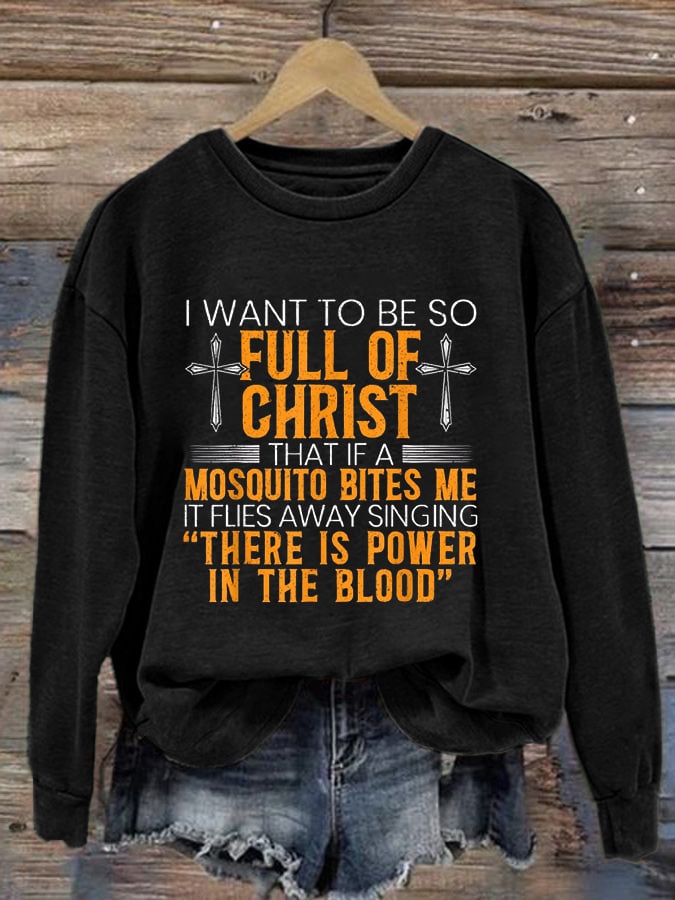 Women'S Faith Print Sweatshirt