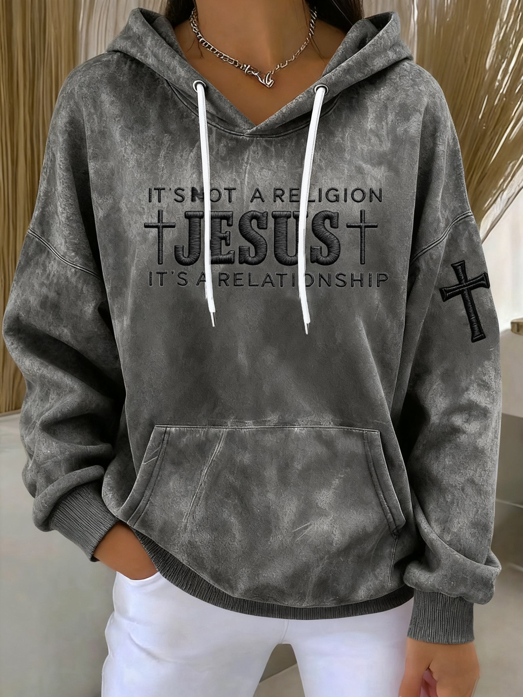 Women's Faith Print Casual Sweatshirt