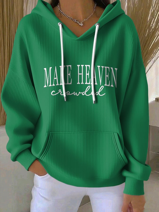 Women'S Casual Faith Print Sweatshirt