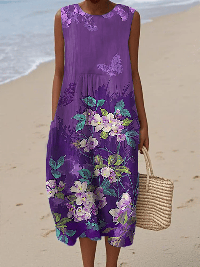 Women's Alzheimer's Floral Print Dress