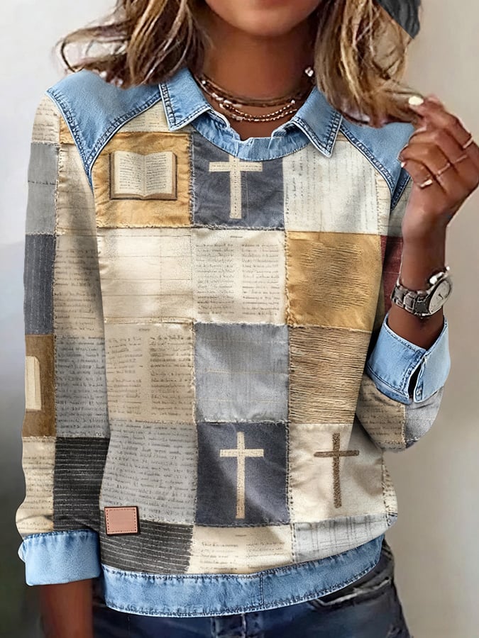 Women's Faith Print Sweatshirt