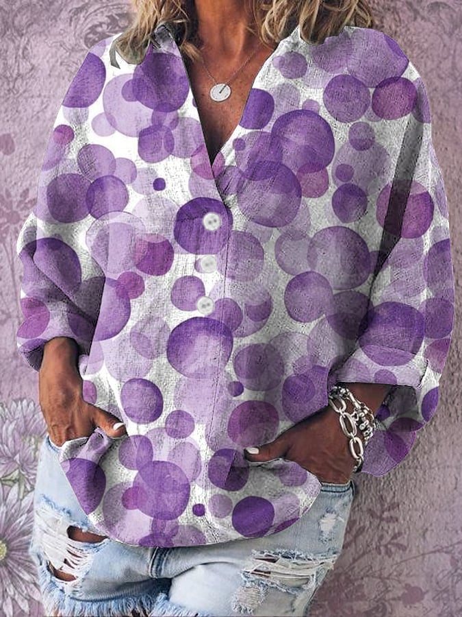 Women's Alzheimer's Floral Print T-Shirt