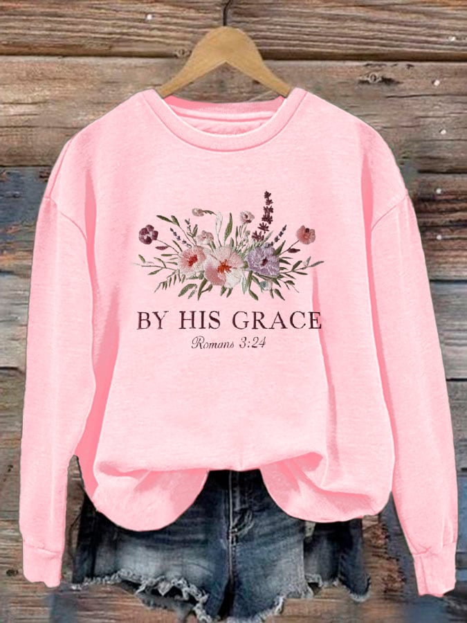 Women's By His Grace Sweatshirt