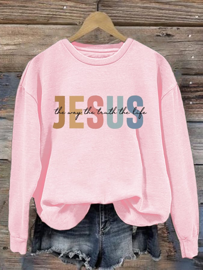 Women's Casual Three Truths Faith Sweatshirt