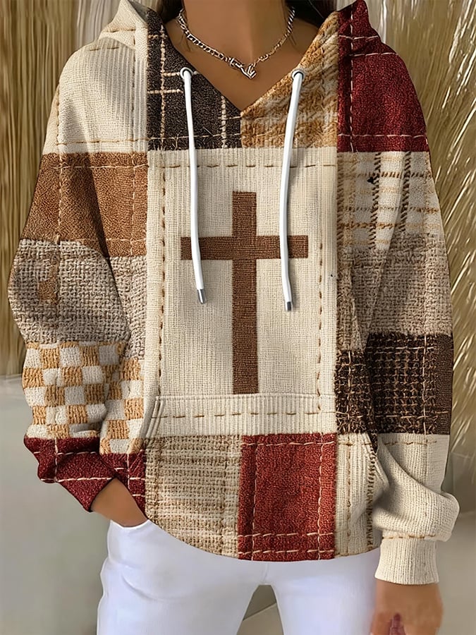 Women's Faith Print Casual Sweatshirt