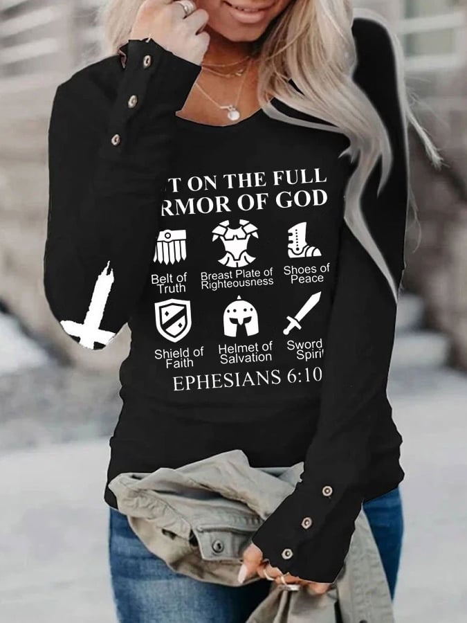 Women's Put on The Full Armor of God T-shirt