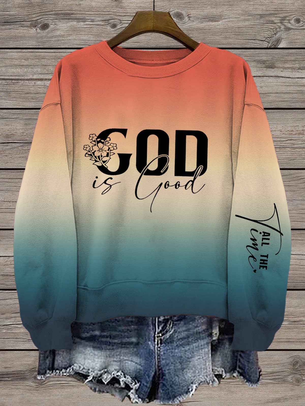 Women's The Best Is Yet To Come Print Crew Neck Sweatshirt