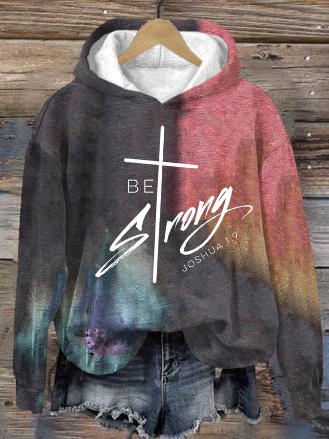 Women's faith Print Casual Hoodie