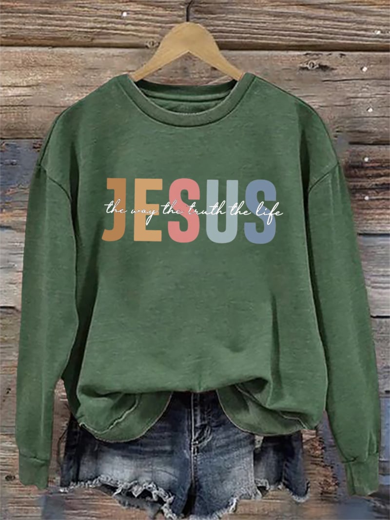 Women's Casual Three Truths Faith Sweatshirt