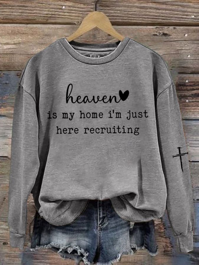 Women'S Faith Print Sweatshirt