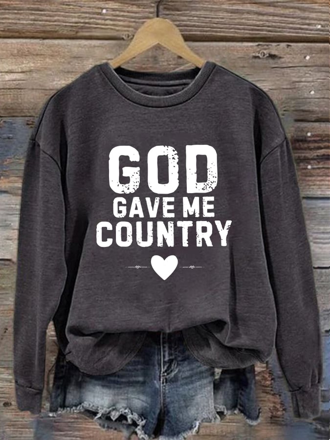 Women'S Casual Faith Print Sweatshirt