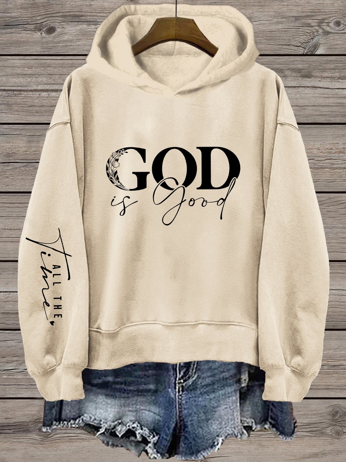 Women's Faith Heat Transfer Hooded Sweatshirt
